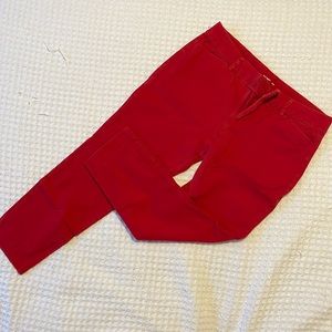 Old Navy Red Pixie Ankle Pant
